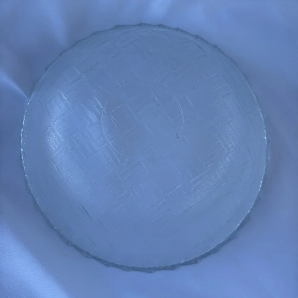 VTG Indiana Glass Elegant Clear Glass Bowl with a Basketweave Pattern